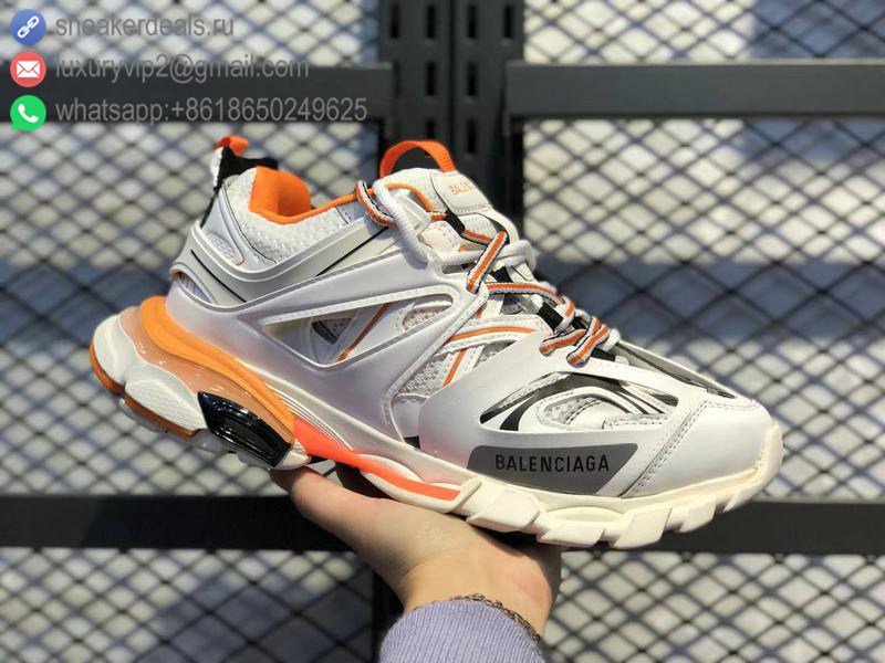 Balenciaga Track 3.0 Tess s.Gomma Res Unisex Sneakers White Orange
